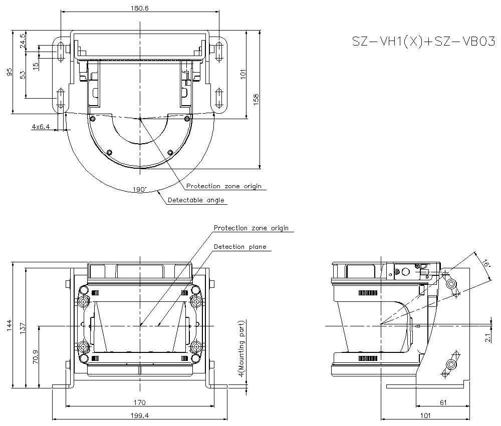 SZVH1-VH1X/VB03 Dimension