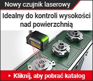 Nowy czujnik laserowy Idealny do kontroli wysokości nad powierzchnią Kliknij, aby pobrać katalog