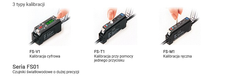 Wzmacniacz czujnika światłowodowego, Seria FS01