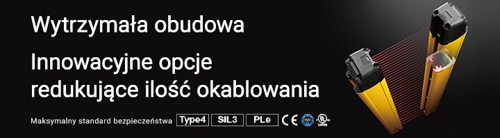Wytrzymała obudowa [Innowacyjne opcje redukujące ilość okablowania] Maksymalny standard bezpieczeństwa