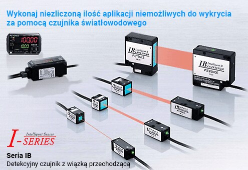 Wykonaj niezliczoną ilość aplikacji niemożliwych do wykrycia za pomocą czujnika światłowodowego [Inteligentny czujnik] Detekcyjny czujnik z wiązką przechodzącą