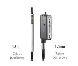 Zakres pomiarowy 12 mm / zakres pomiarowy 12 mm