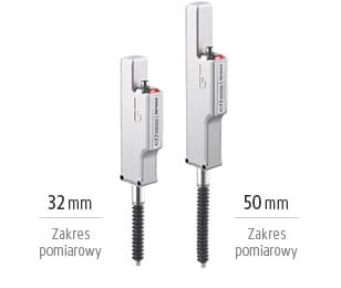 Zakres pomiarowy 32 mm / zakres pomiarowy 50 mm