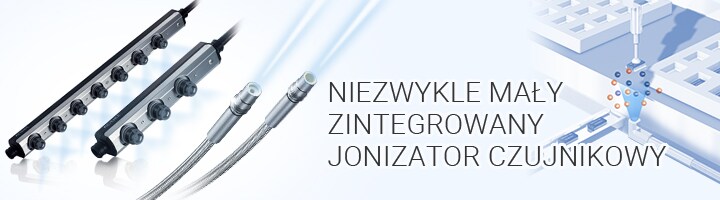 NIEZWYKLE MAŁY ZINTEGROWANY JONIZATOR CZUJNIKOWY