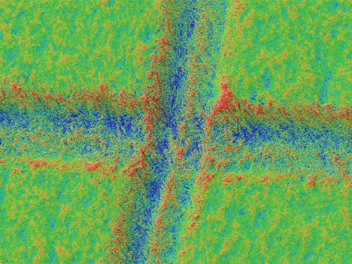 Oświetlenie pierścieniowe + tryb efektu cienia optycznego i obraz mapy kolorów (150x)