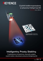 Seria SR-X Czytnik kodów wyposażony w sztuczną inteligencję (SI) Katalog