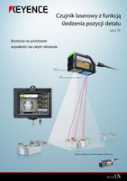 Seria IX Czujnik laserowy z funkcją śledzenia pozycji detalu Katalog