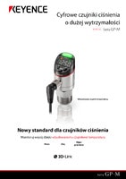 Seria GP-M Cyfrowe czujniki ciśnienia o dużej wytrzymałości Katalog
