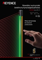 Seria GL-V Niewielka i wytrzymała świetlna kurtyna bezpieczeństwa Katalog