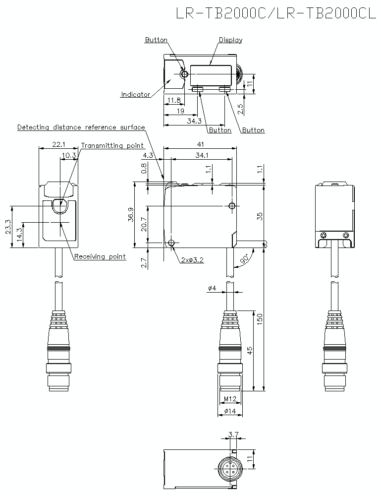 LR-TB2000C/TB2000CL Dimension