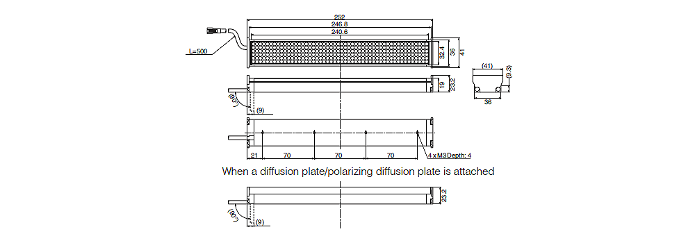 CA-DBW24W Dimension