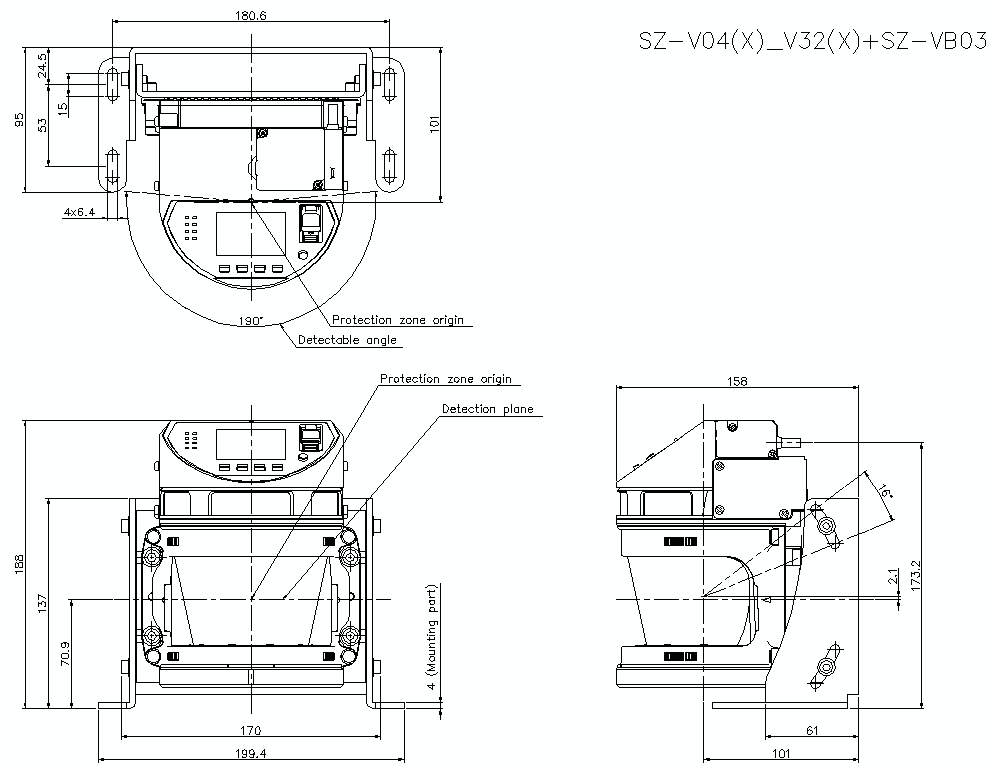 SZV04-V32/X/VB03 Dimension