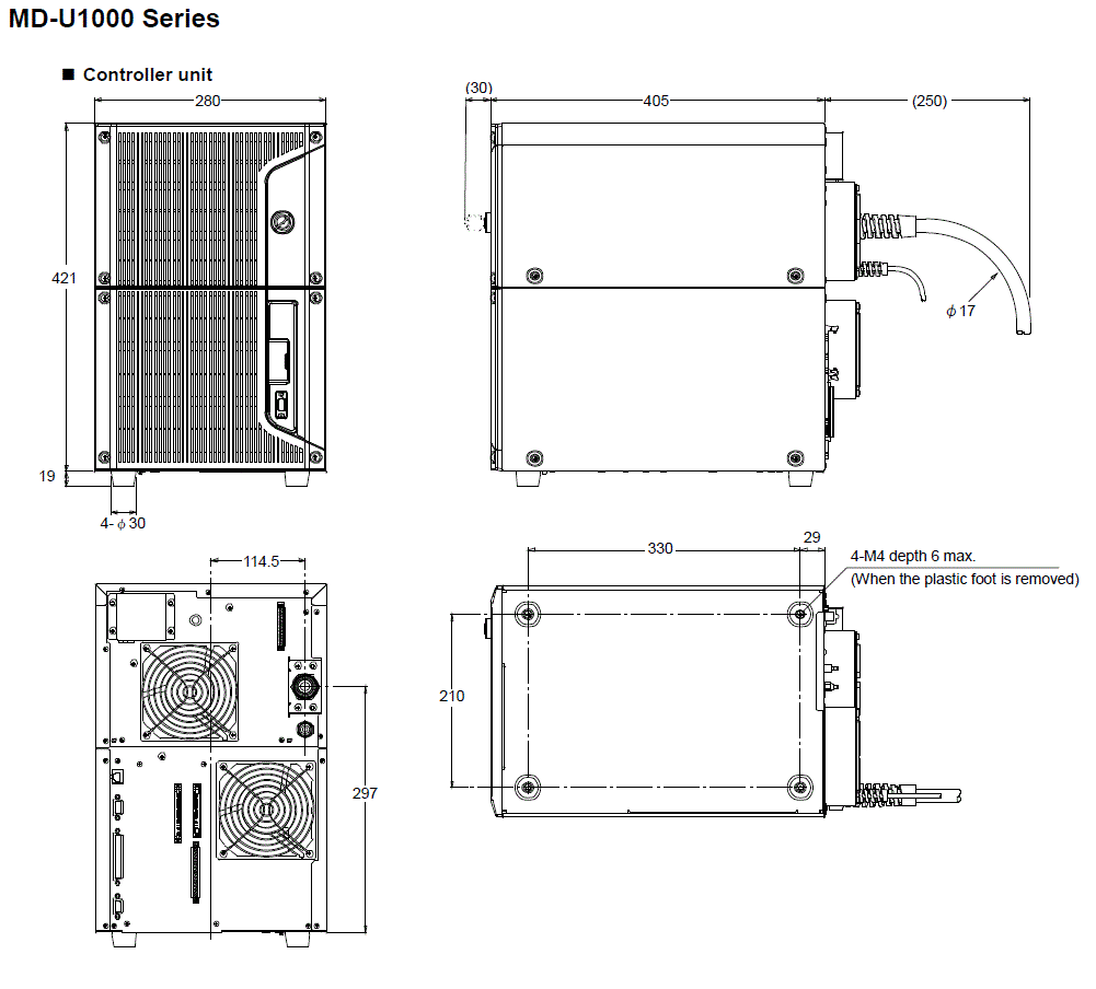 MDU1000-CONT Dimension