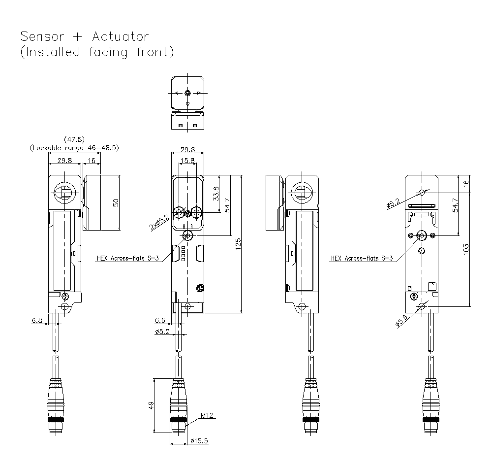GS-51/53/71/73PC Dimension